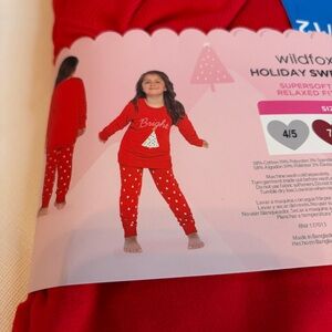 Wildfox Red Festive Kids Sweater Set